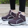 Fashion Winter Women Snow Platform Warm Ankle Boots Fashion Couples Sports Cotton Shoes Lace-up Non-slip Waterproof Men High Top Booties