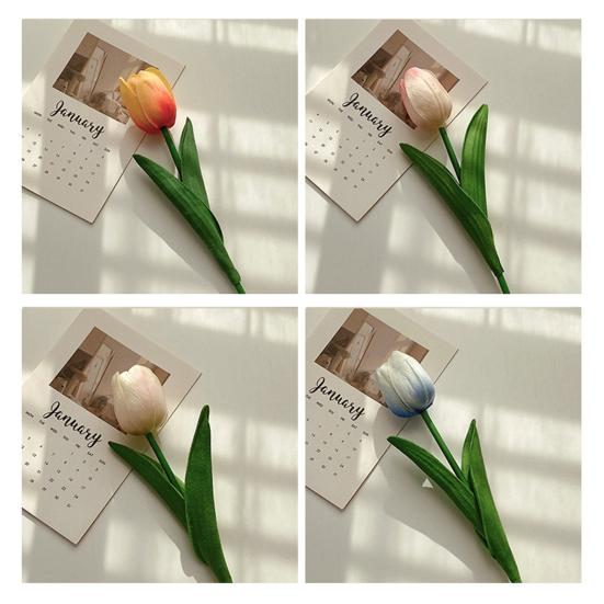 Искусственные цветы, яркий реквизит для фотографий, красивые, практичные, настоящие сенсорные цветы, букет тюльпанов, товары для вечеринок