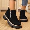 New Women Simple Stylish Boots Plus Size Platform Shoes Women Thick Sole Ankle Boots Fashion Comfortable Botas De Mujer