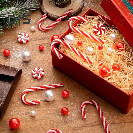 Рождественский набор наполнителей для ваз Плавающие бусины Подсвеченные бусины из искусственного жемчуга Прозрачные водные бусины Рождественские украшения для особых случаев Плавающие свечи