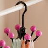 Дофаминовый вращающийся крючок с шестью захватами, крючок для хранения одежды и нижнего белья, многофункциональный необходимый крючок для организации дома