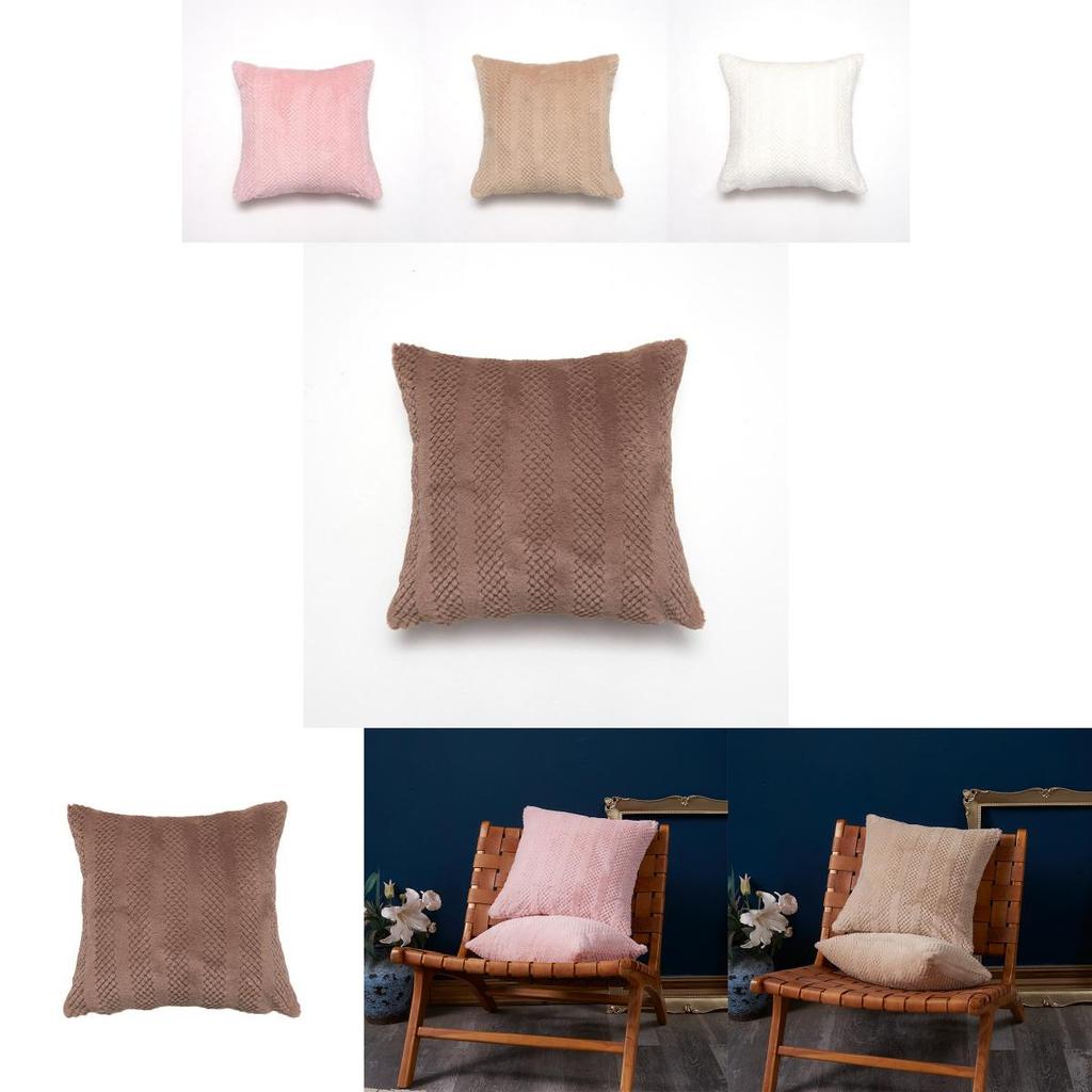 Только наволочка Роскошная плюшевая наволочка из искусственного кроличьего меха Мягкая наволочка для дивана в современном стиле