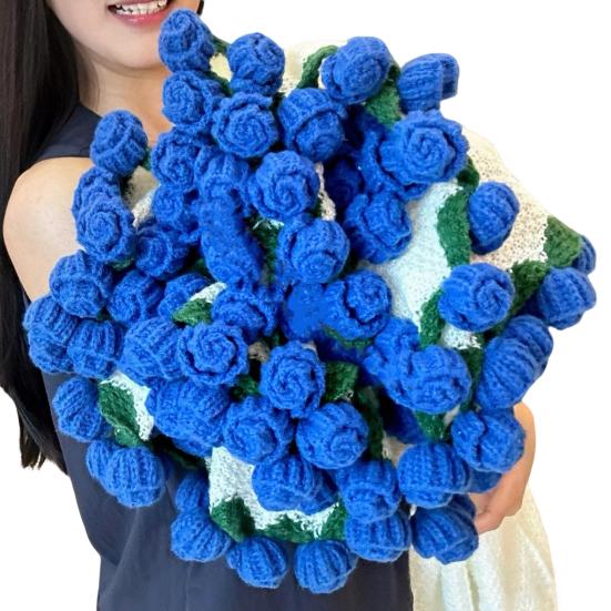 Одеяло «Букет роз» Ручной работы Вязаное крючком Одеяло с розами Цветочный дизайн Плед для дивана