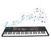 Btuty 61-Key Electronic Keyboard Piano with Dual Speakers, 8 Tones, 5 Rhythms, 5 Drums, Percussion, 6 Demo Microphones, 2 Power Modes, Musical Instrum