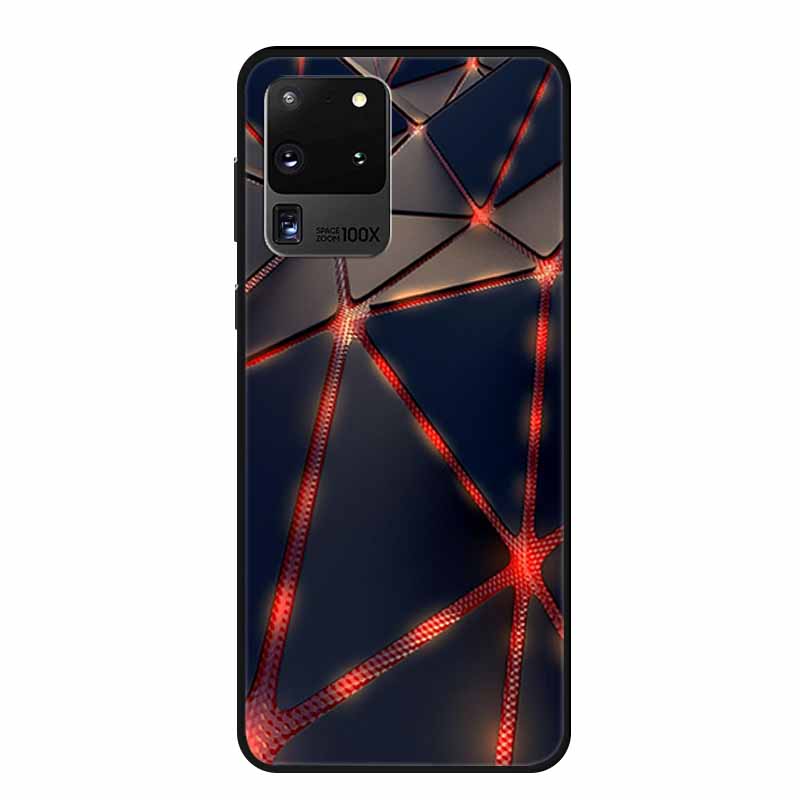 Для чехлов телефона Samsung S20 Ultra 5G Животные Мягкий силиконовый задний чехол из ТПУ для Samsung Galaxy S20 Ultra LTE 5G Funda Бампер Coque