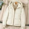 Women's Hooded Coat Ladies Winter Cotton Coat Thickened Warm Jacket