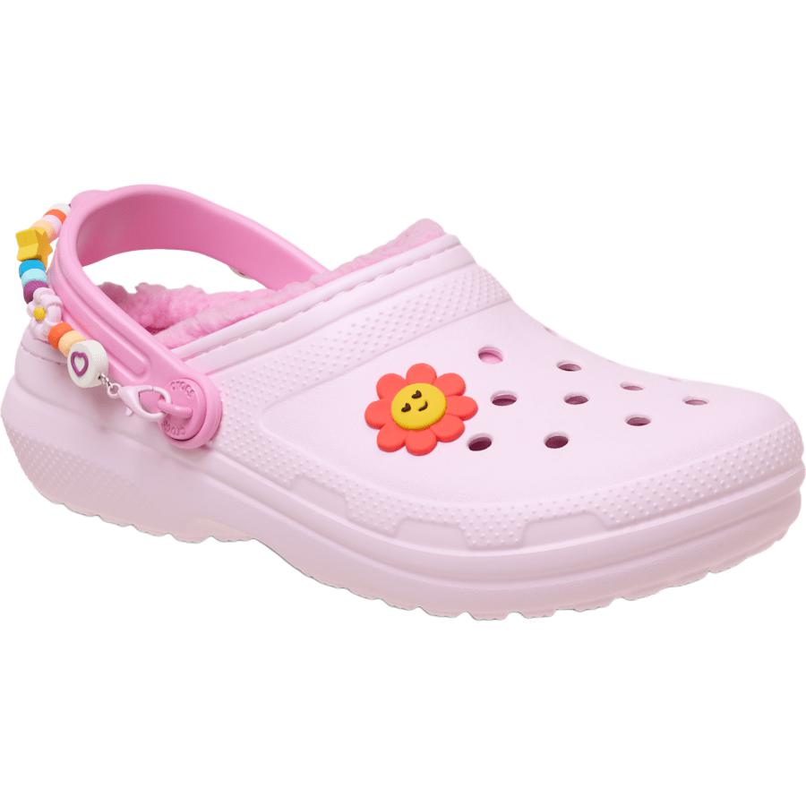 Crocs Classic Lined Comfortable Soft Support Low-Top Walking Shoes Baby Shoes Pink 211635-6ZW