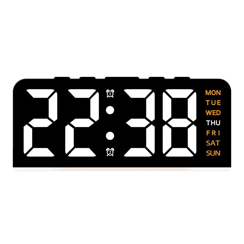 7'' LED Digital Alarm Clock Table Clock Three-Level Adjustable Brightness Dimmer/Dual Alarm/Temp/Date/Night Light for Bedrooms2