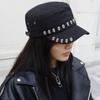 Cotton Material Skull Flat Top Cap Unique Dancing Caps Sports Visors Hats High Street Fashion