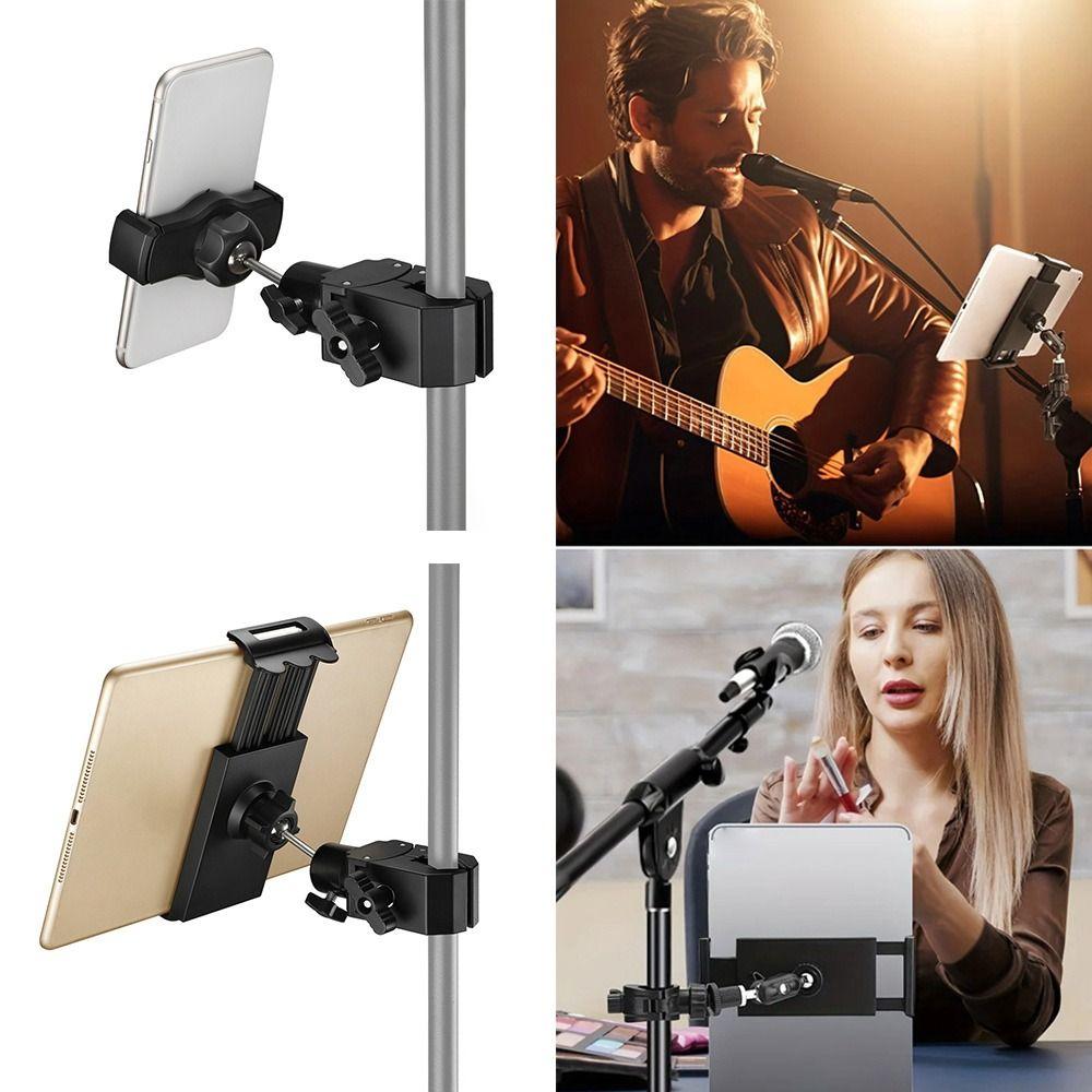 360-Degree Rotable Tablet Mount Holder Universal Microphone Stand NEW Phone Holder  Vlogging