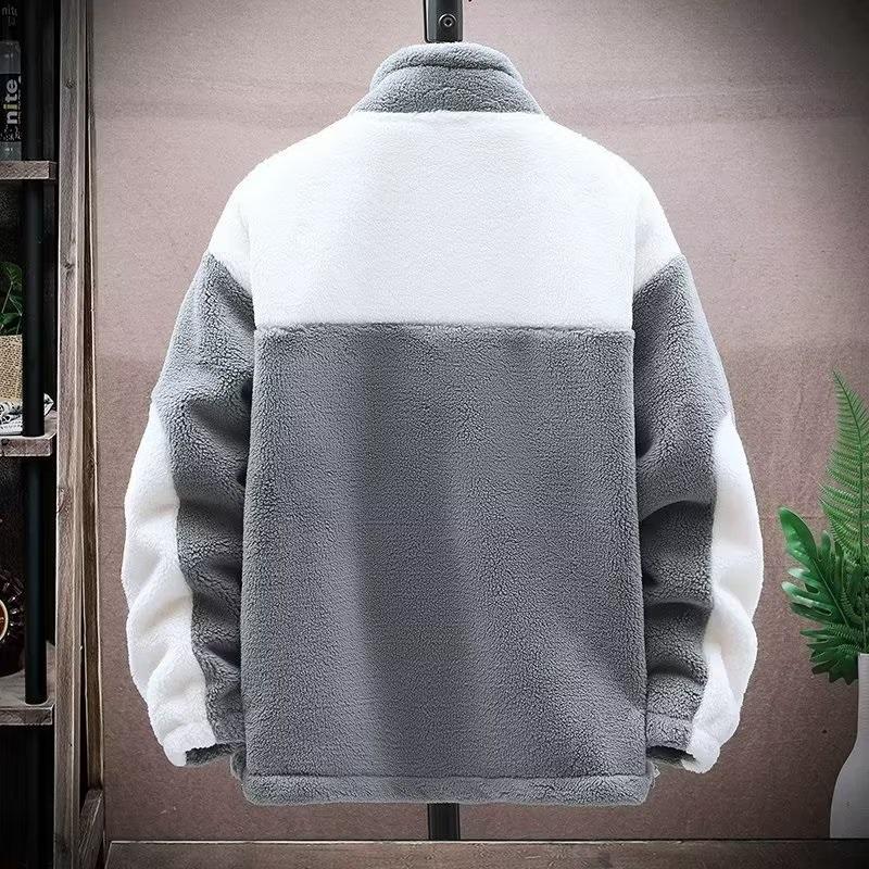 Мужская зимняя теплая куртка из толстой шерсти