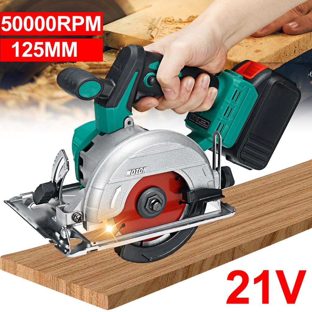 5000RPM Cordless Electric Circular Wood Cutter Curved Adjustable Cutting Sawing Machine
