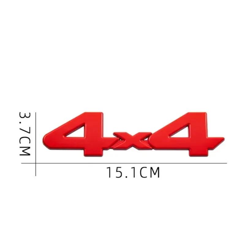 3D Metal 4X4 Logo Car Rear Trunk Fender Emblem Badge Sticker Decals For Car Accessories