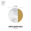 Homlly keii Gold Marble Coaster (4pcs set)
