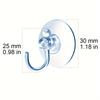 20 Pièces Crochets Ventouse Ventouse Forte en PVC Transparent Avec Crochets Crochets Muraux Maison Cuisine Salle de Bain Fenêtre Porte-Serviettes Peignoir