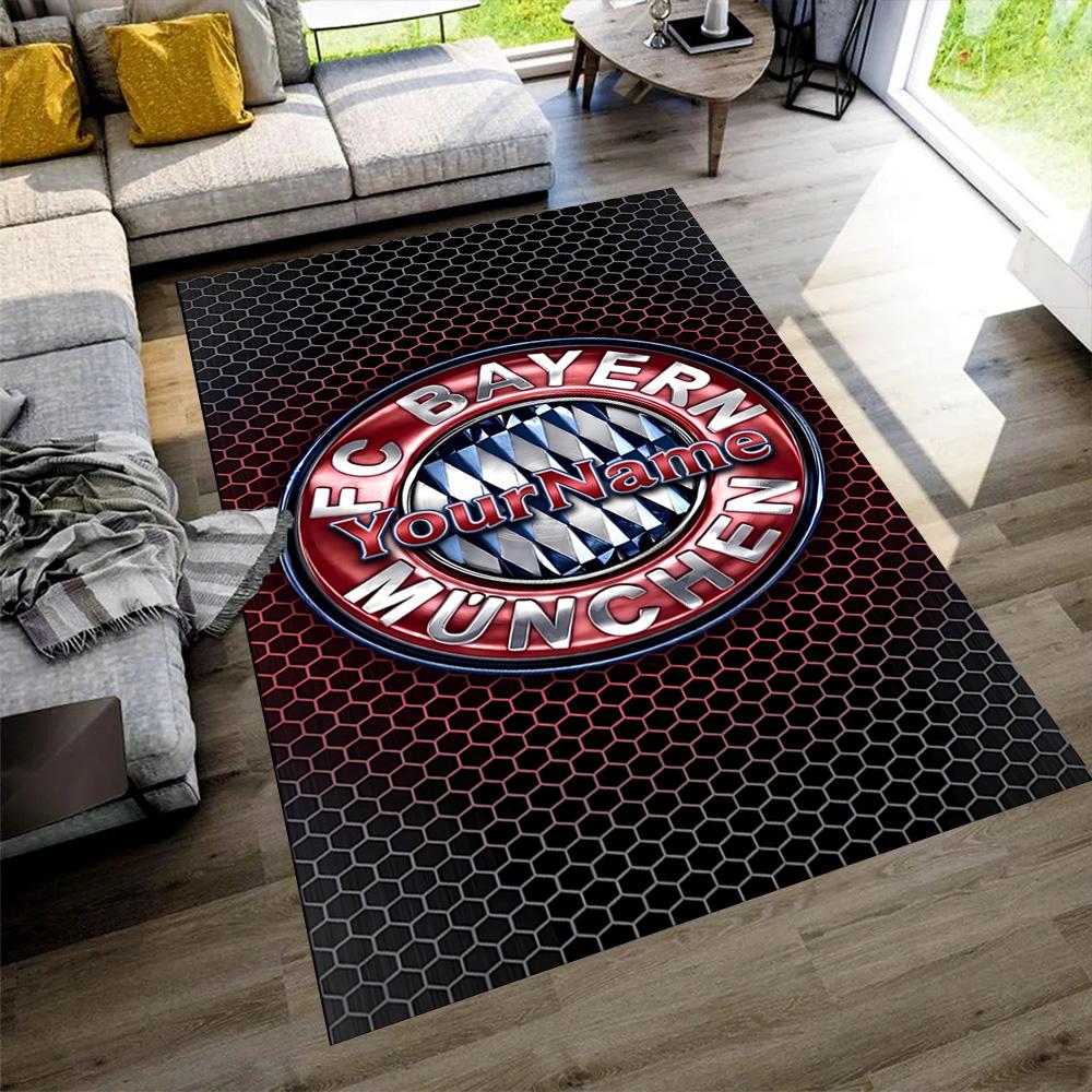 Bayern Munich Customized Name Area Rug Suitable for Decorate room Dining Room Living Rooms Entryway Antislip Carpet Anime Office Decor Spiritual Gift