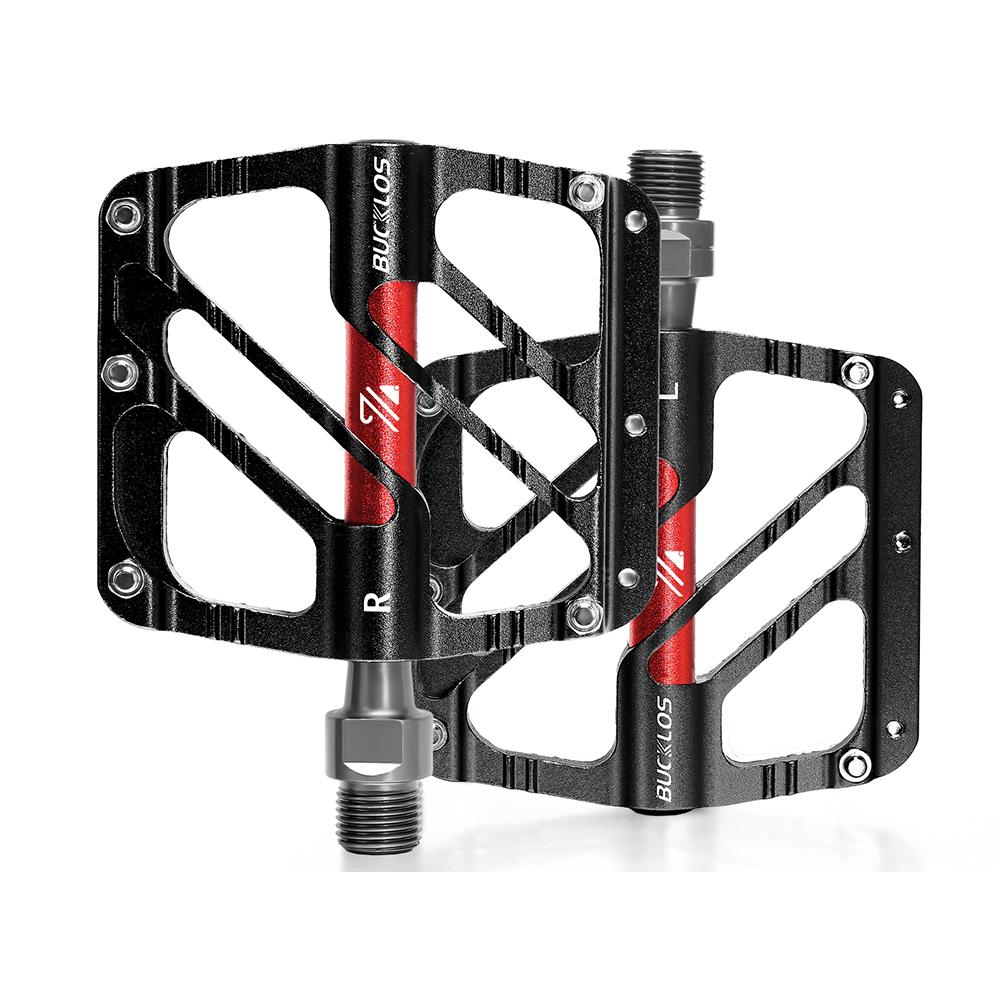 BUCKLOS Педали для MTB Велосипедные Плоские Педали CNC Алюминиевый Сплав 3 Подшипника Дорожный Горный Велосипед Педаль Нескользящие Велосипедные Педали Велосипедная Часть