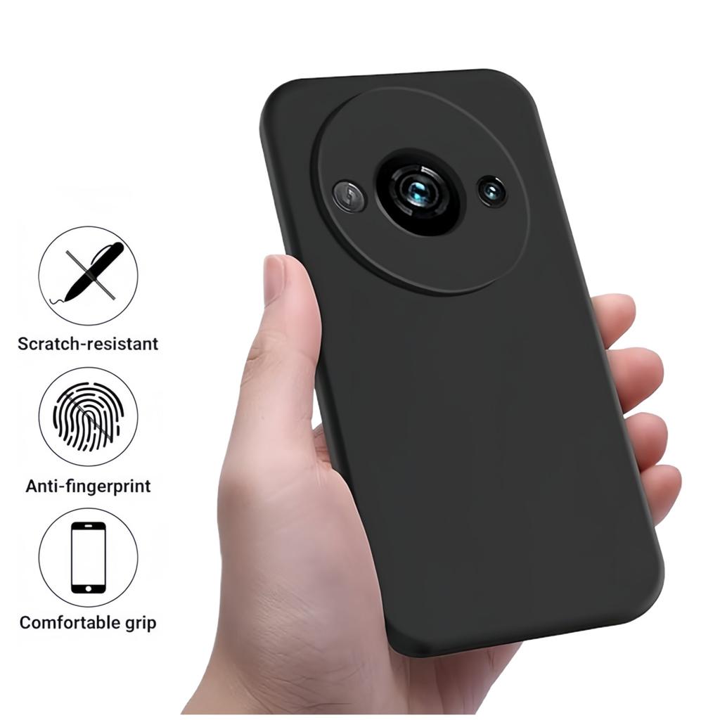 С ремешком Модный однотонный ударопрочный защитный чехол из жидкого силикона для телефона Redmi A3