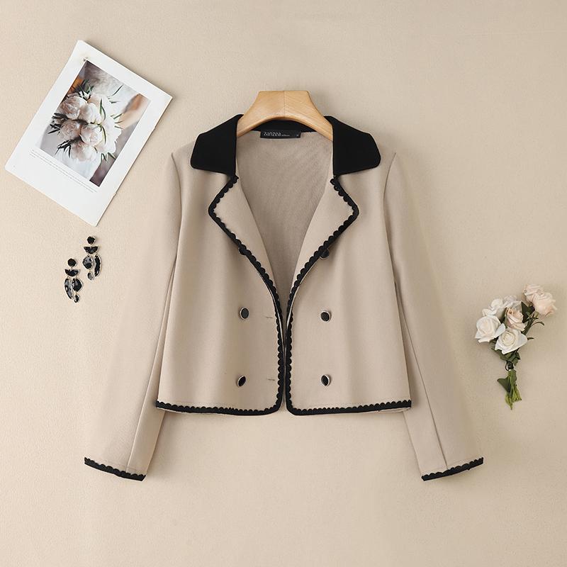 ZANZEA Women Turn Down Collar Casual Long Sleeve Thin Cardigan Outwear