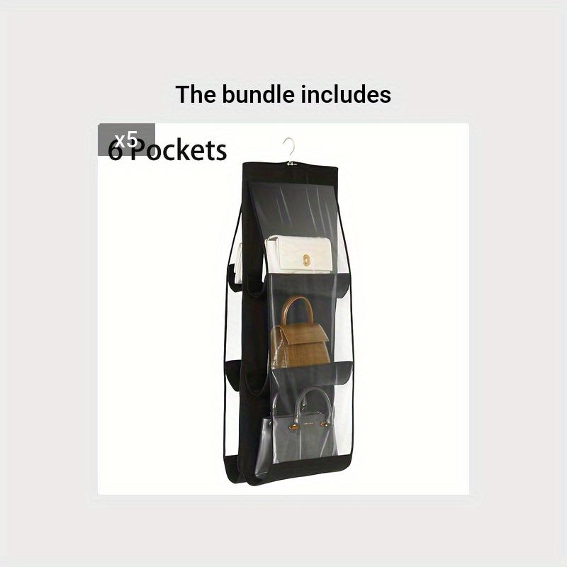 1PC 6/8 Pocket Hanging Handbag Storage Rack, Multifunctional Oxford Cloth Storage Rack Ideal Storage Artifact for All Bags