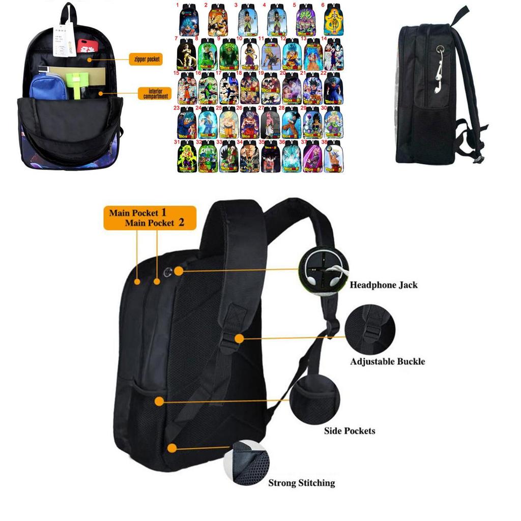 И Стильный Рюкзак Dragon Ball Z Супер Сайян Веджета Для Школы И Путешествий**