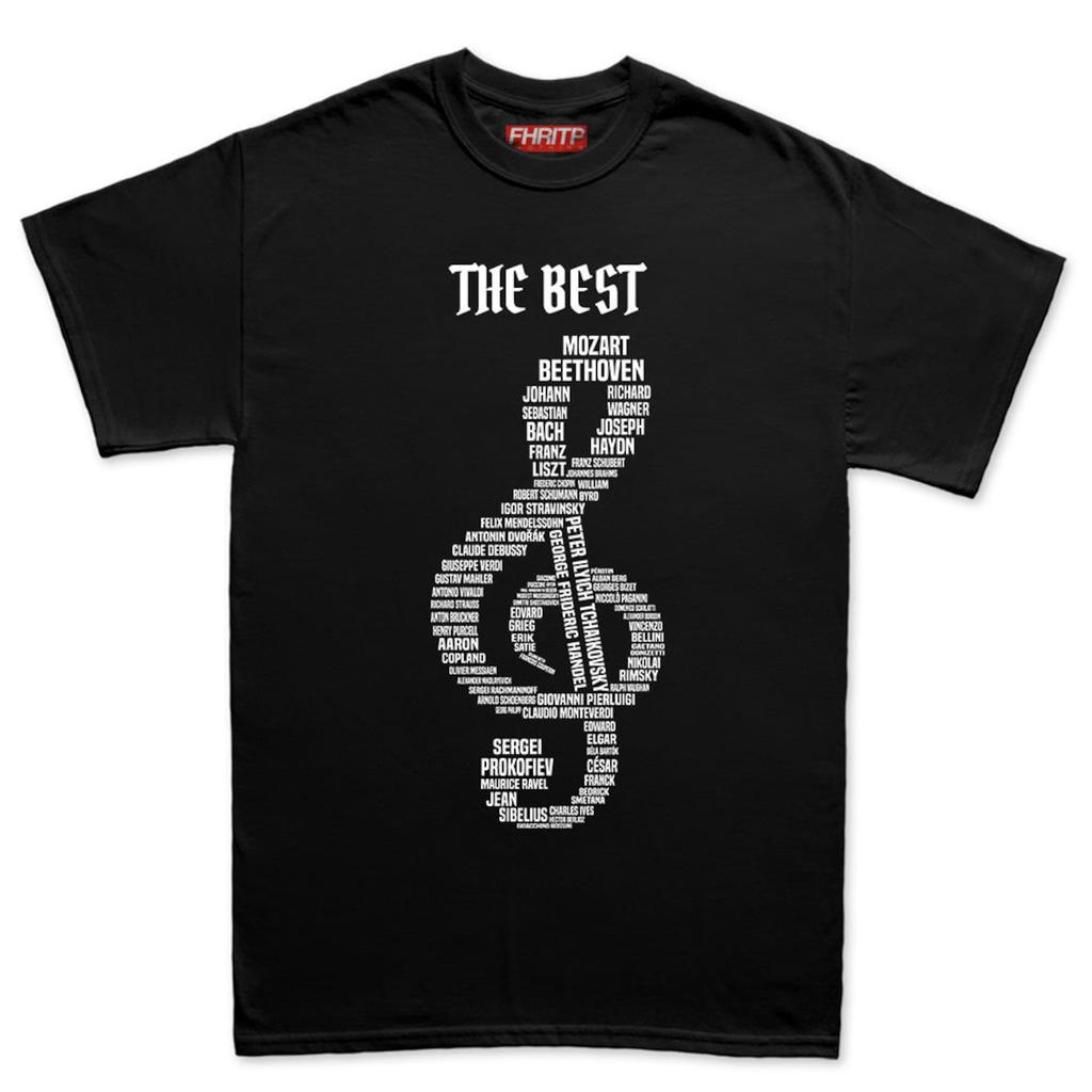 Mens Composer Legends Classical Music Opera Concerto Symphony Tribute T-Shirt Tee Top T-Shirt