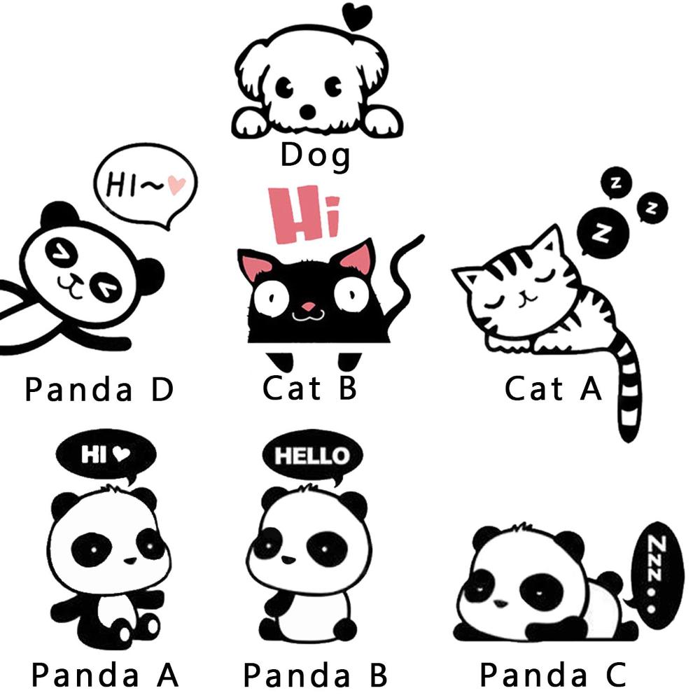 Наклейка Muralist Creative Notebook Спальня Панда Съемная Наклейка На Стену Наклейка Выключатель