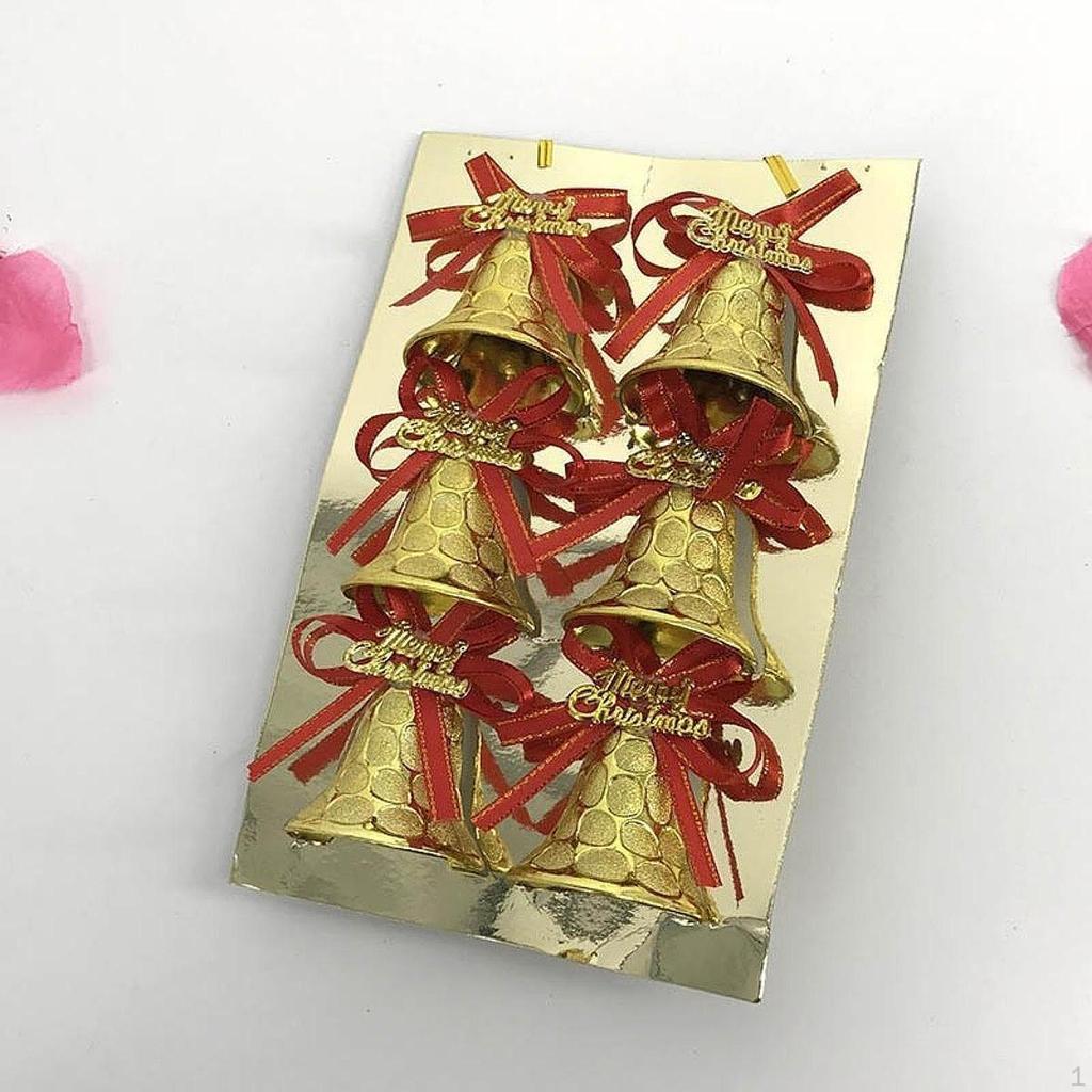 6 шт. Рождественские колокольчики, подвесные украшения на год