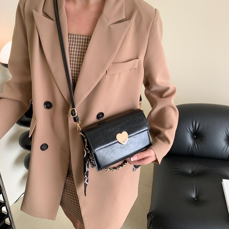 Fashionable Vintage Square Pu Bag For Girls 2023 New Trendy Crossbody Purse