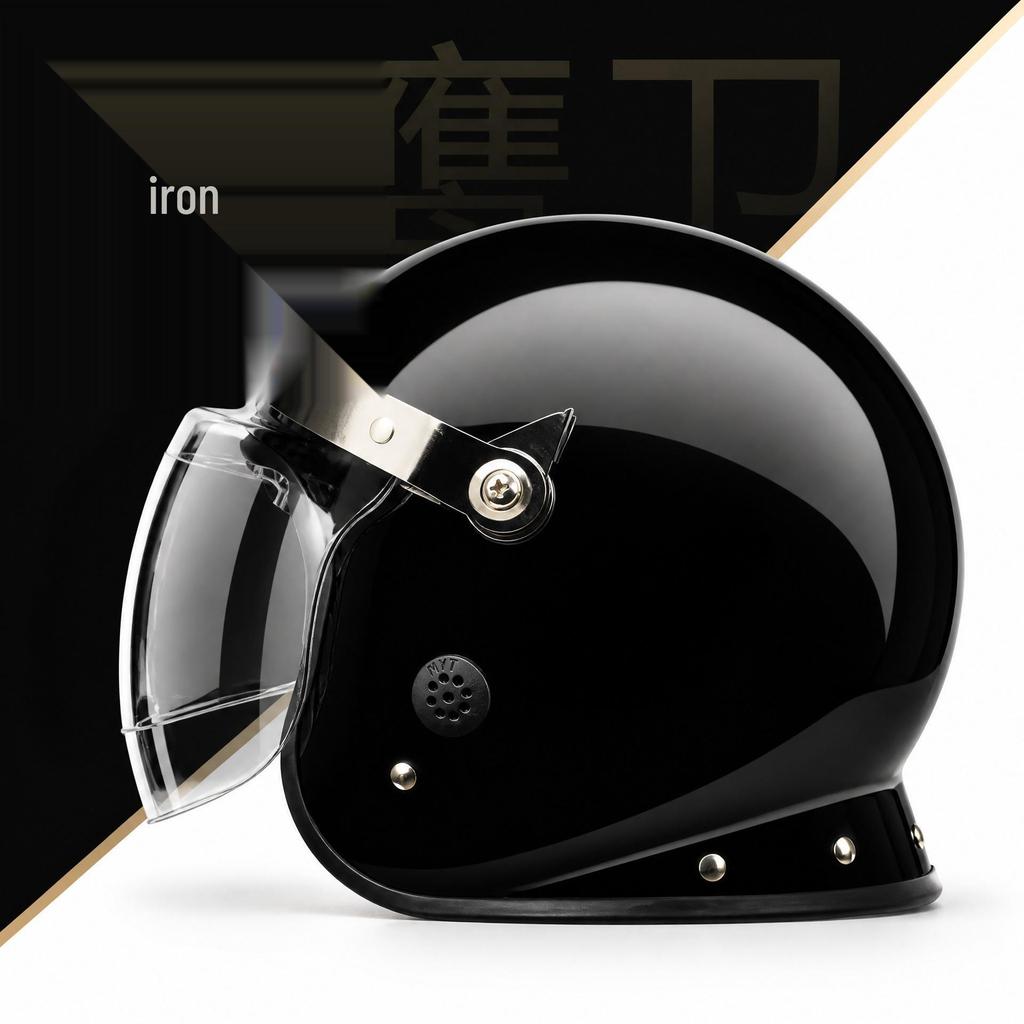 French Riot Half and Full Face Helmet: All-Season, Explosion-Proof Security for Men