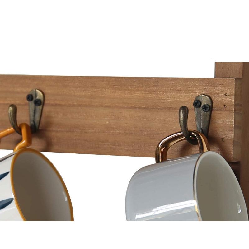 1 шт. бытовые деревянные крючки, кофейные чашки, кружки, стеллаж для хранения, чашки для воды, перевернутые сливные настенные полки