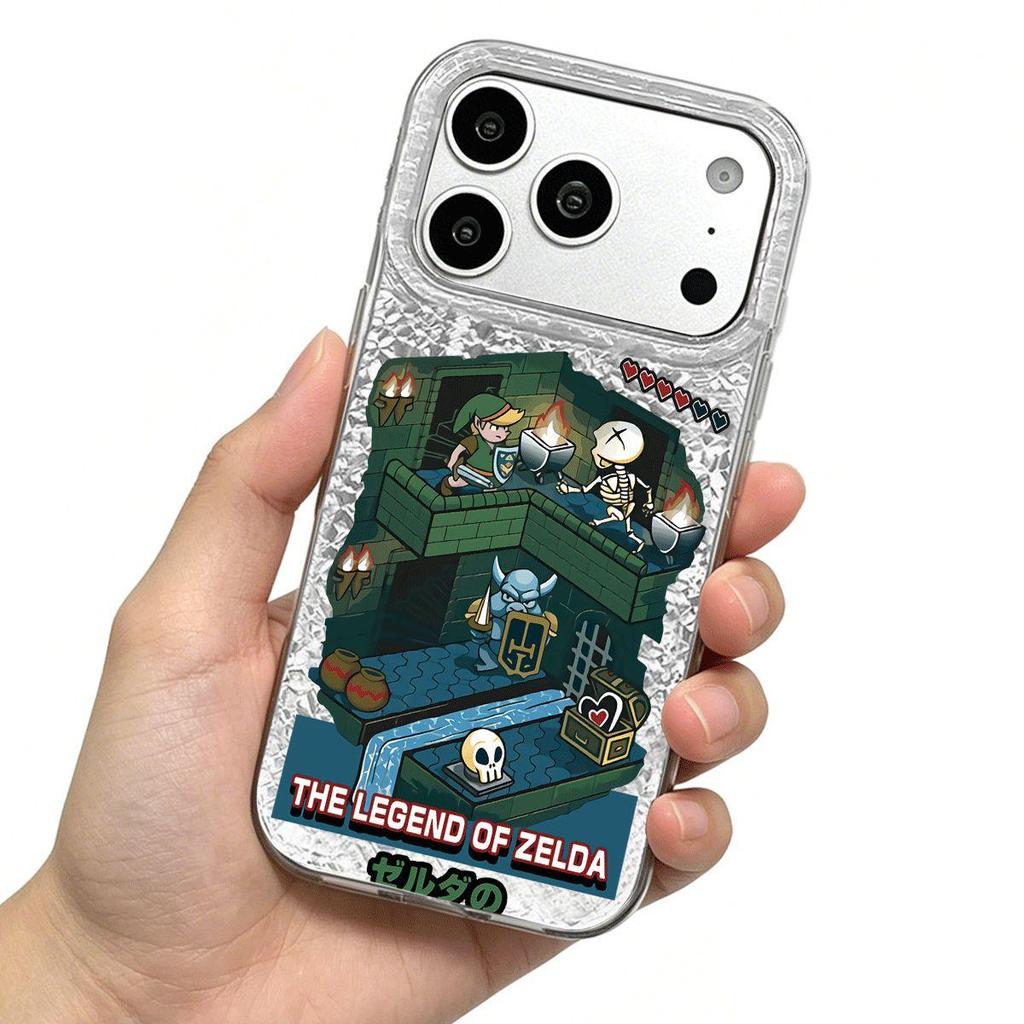 Case for iphone XR XS Max 16 Plus Air 17 Pro 18 Pro Max 11 15 12 13 14 Adventure Game Scene Shattered Airbag Shockproof Cover