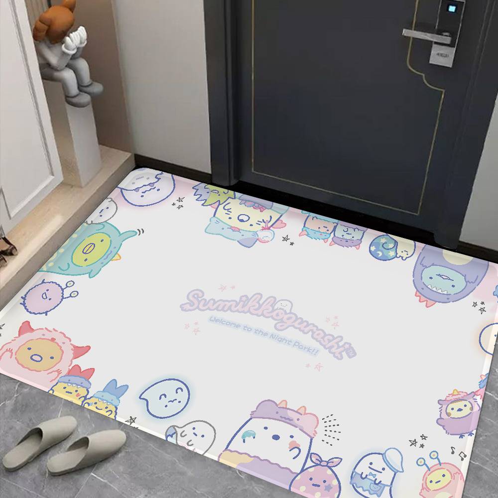 Cartoon Sumikko Gurashi Kitchen Mat Kids Room Bedroom Decoration Balcony Anti-Slip Doormat Living Room Alfombra