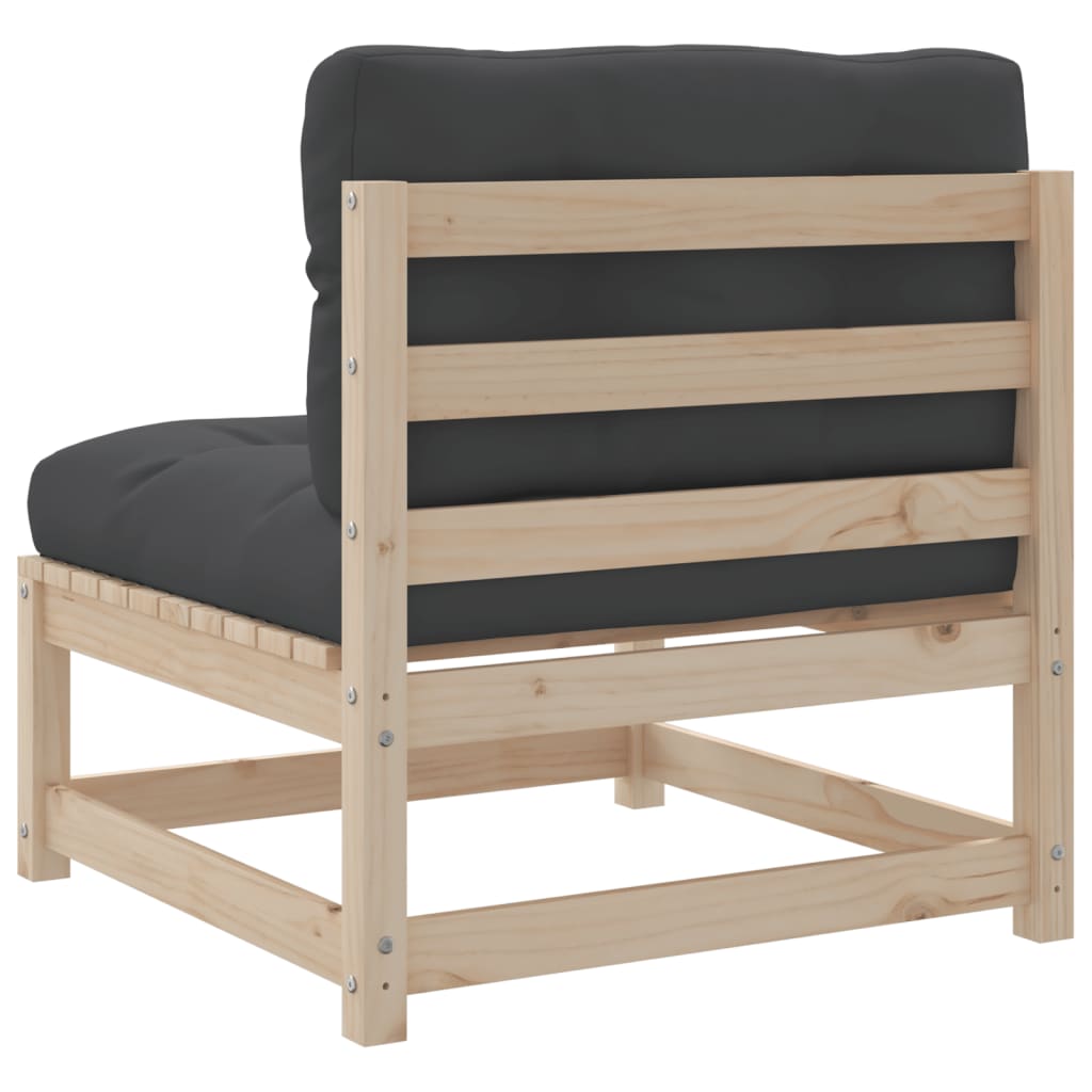 9 piece garden sofa set with cushions solid pine wood