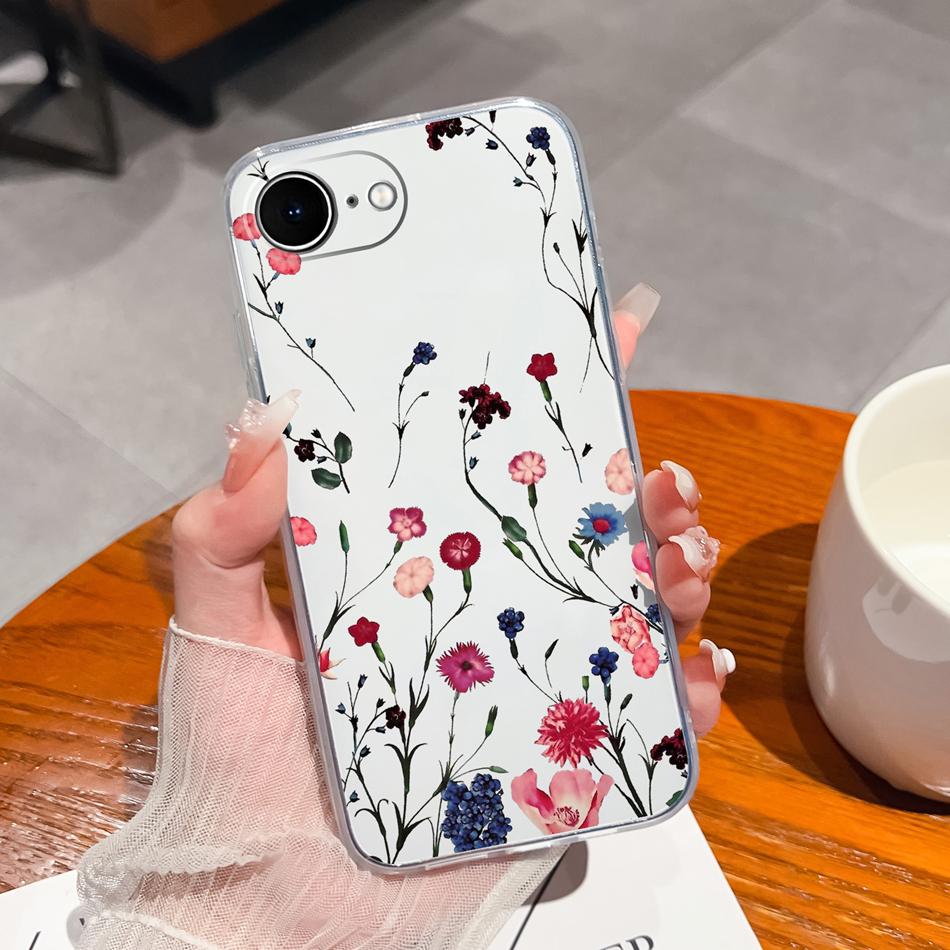 For iPhone 17E Case Gradient Color Transparent Shockproof Phone Housing For iPhone17E/iPhone SE 2026 Soft Slim Back Cover Fundas