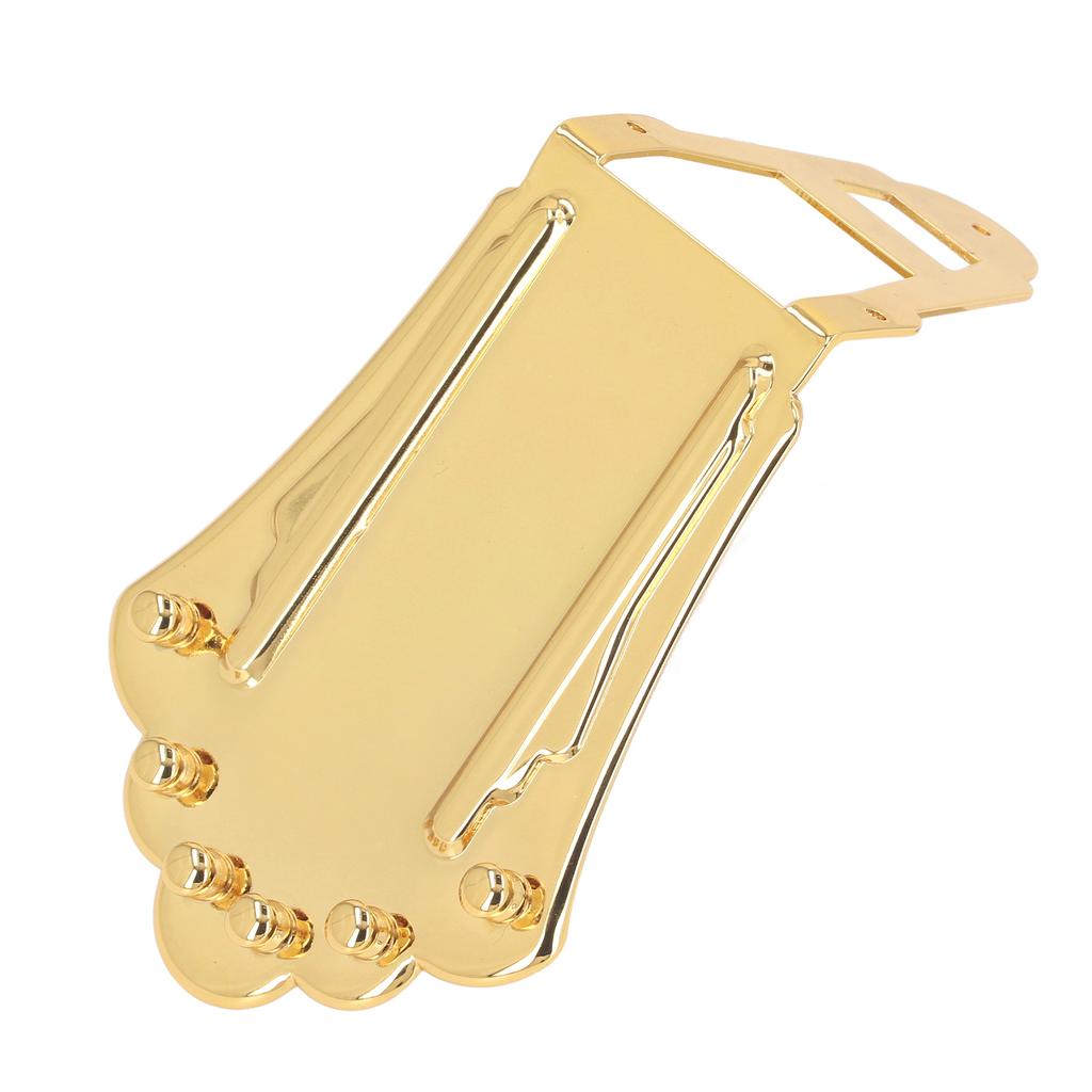 Гитарный струнодержатель сменный цельный металлический 6-струнный гитарный трапециевидный струнодержатель для Archtop