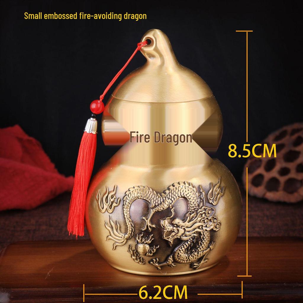 Рельефный огнестойкий тыквенный сосуд-бутылка в виде дракона, украшение для кухонного угла на северо-западе