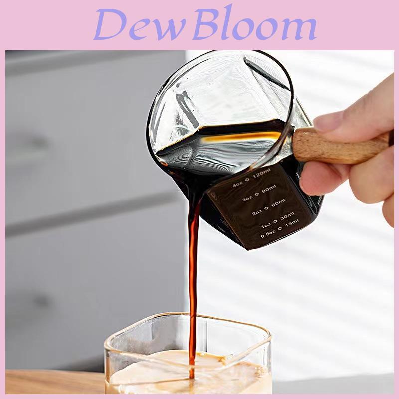 High Borosilicate Glass Espresso Coffee Cup With Measuring Scale For Home And Cafe Use