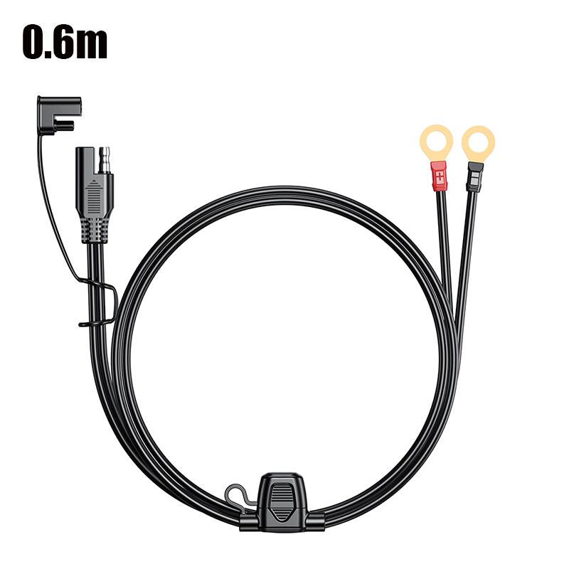 12-24 В 18AWG SAE 2-контактный быстроразъемный к O-образному кольцу клеммный жгут соединительный шнур соединительный кабель для зарядного устройства/обслуживающего устройства аккумулятора
