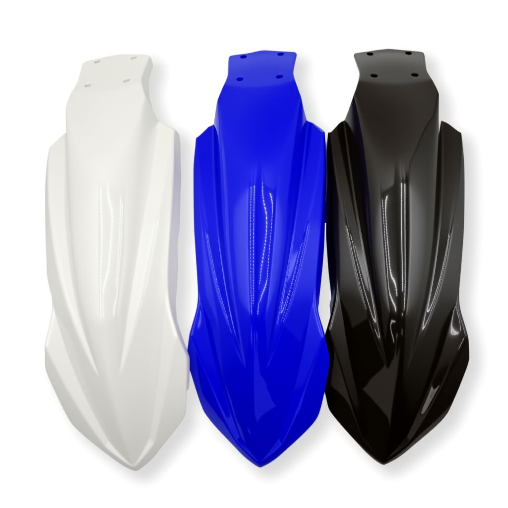 FOR TENERE700 (2025, 2024, 2023, 2022, 2021, 2020, 2019) Custom Front Fender (White) - Tenere 700 Accessory (Blue) [Parallel Import]