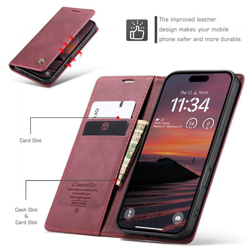 Ретро-чехол-книжка из матовой кожи для Samsung NOTE20 Ultra/10 Plus с карманом для карт и подставкой