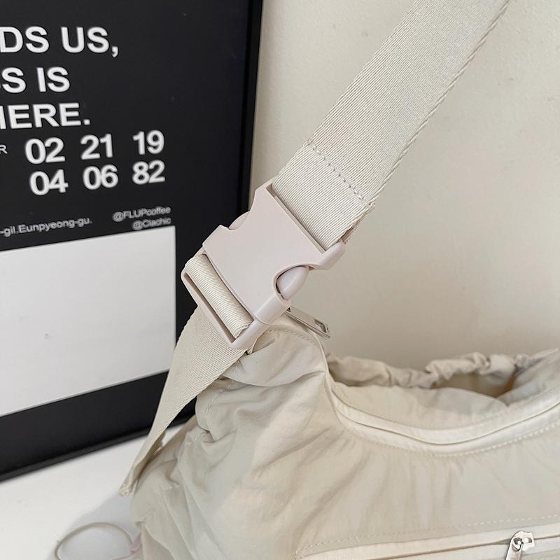 Nylon Crossbody Bag Women's Lightweight Large Capacity Shoulder Bag Commuter Dumpling Bag