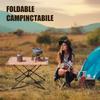 Portable Camping Table Aluminum Foldable Ultralight Outdoor Furniture Side Tables Picnic Beach Organizer Folding Desk Carry Bag