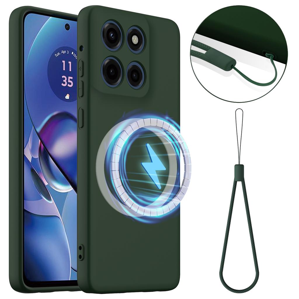 For Motorola Moto G Stylus 5G (2025)/Motorola Edge 60 Stylus 5G Case Compatible with MagSafe Anti-Drop Liquid Silicone Phone Cover