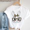 2024 Cute Rabbit Chubby Butt Animal Printed Tshirt Unisex Funny Tshirt Femme Summer Tops Harajuku Shirt Female Tshirt
