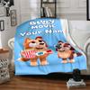 Bluey Customize Your Name Blanket Throw Customizable Blanket Durable Comfort Great for Couch Bed Bedding Picnics Ideal for All Seasons