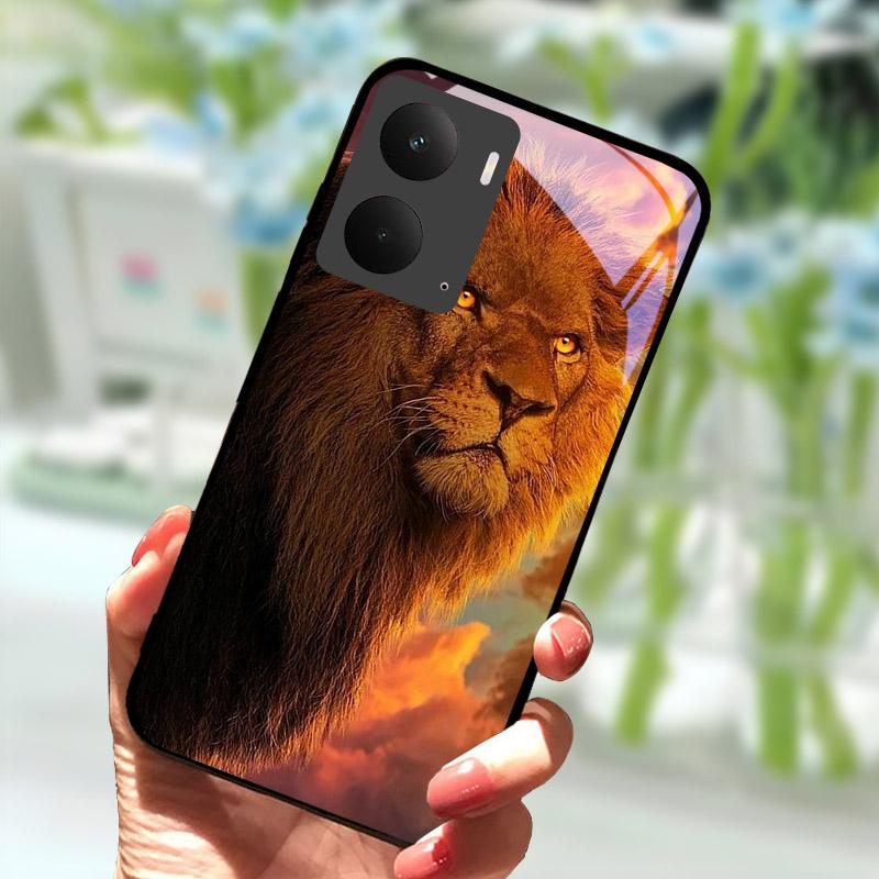 For Realme P3 5G Case Tempered Glass Back Cover For Realme P3 5G Shockproof Back Cover RealmeP3 P 3 Hard PC Protective Shell