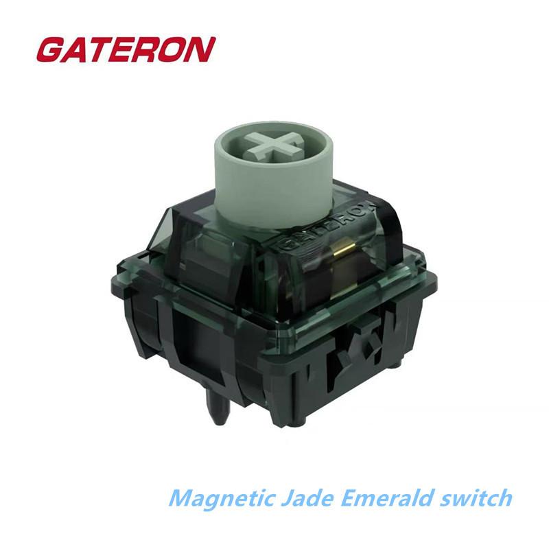 Магнитный переключатель GATERON Jade Emerald, Тактильный, Свободная настройка предварительного хода, Эффект датчика Холла для Магнитной клавиатуры, Игровой, Офисный