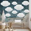 Cloud Hanging Honeycomb Decoration 3D Artificial Clouds Honeycomb Ornaments for Wedding Birthday Nursery Room Baby Shower Decor
