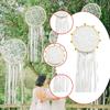 Wedding Bell Lace Drum Wall Decoration Boho Styled for Balconies Gardens Decor Romantic